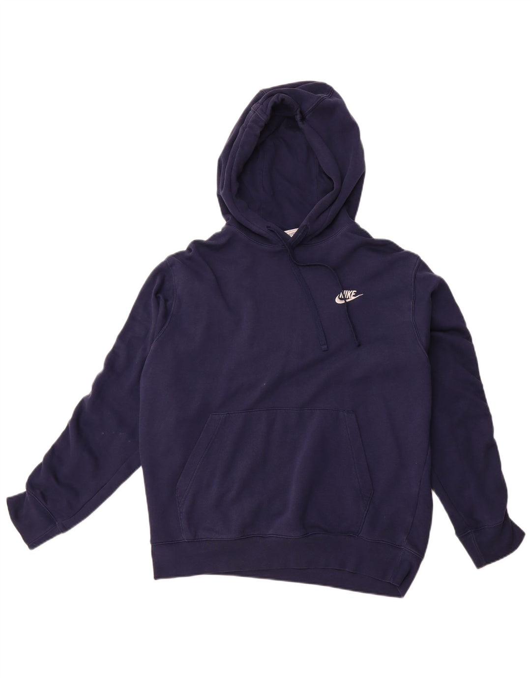 Мужской джемпер с капюшоном с графическим рисунком Nike, большой размер, темно-синий, хлопок