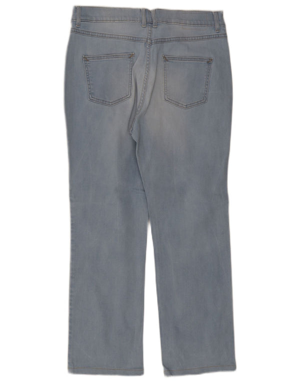 Женские прямые джинсы Marks & Spencer UK 14, средние W32 L27, синие, хлопок
