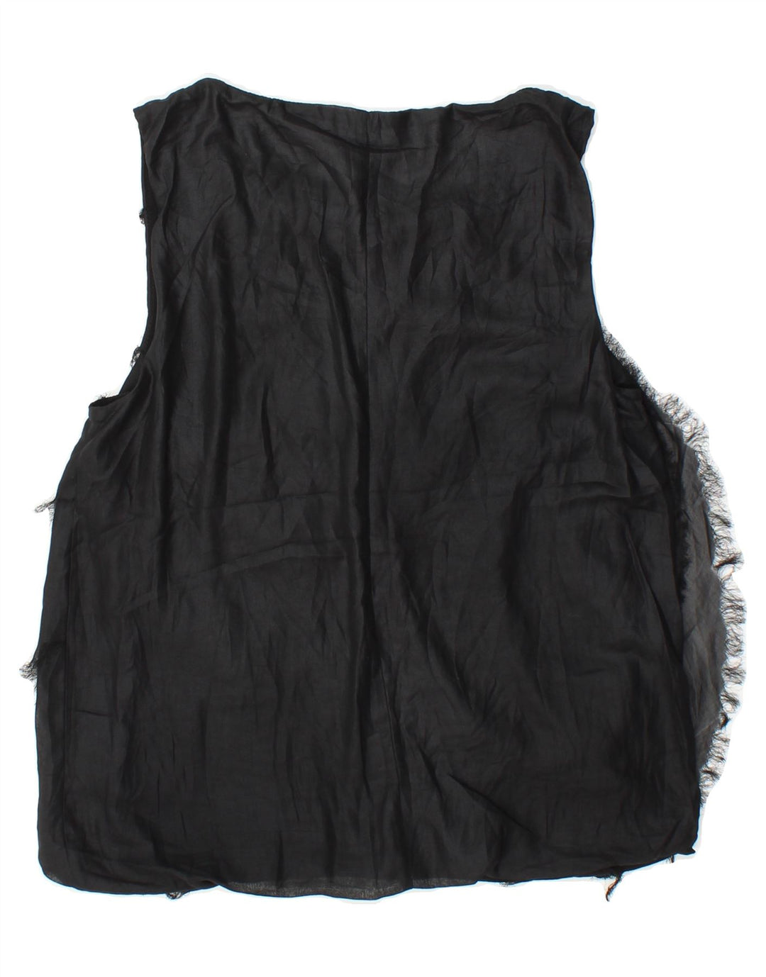 BENETTON Womens Sleeveless Blouse Top UK 14 Medium Black Vintage Benetton and Second-Hand Benetton from Messina Hembry 