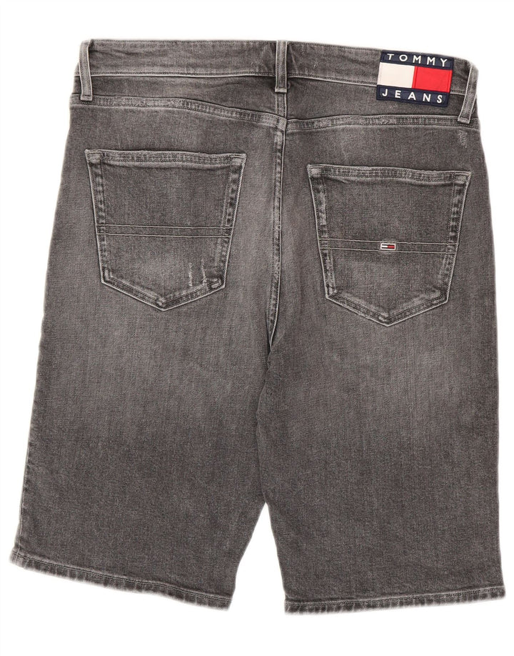 Мужские джинсовые шорты Tommy Hilfiger W32 среднего серого цвета, хлопок