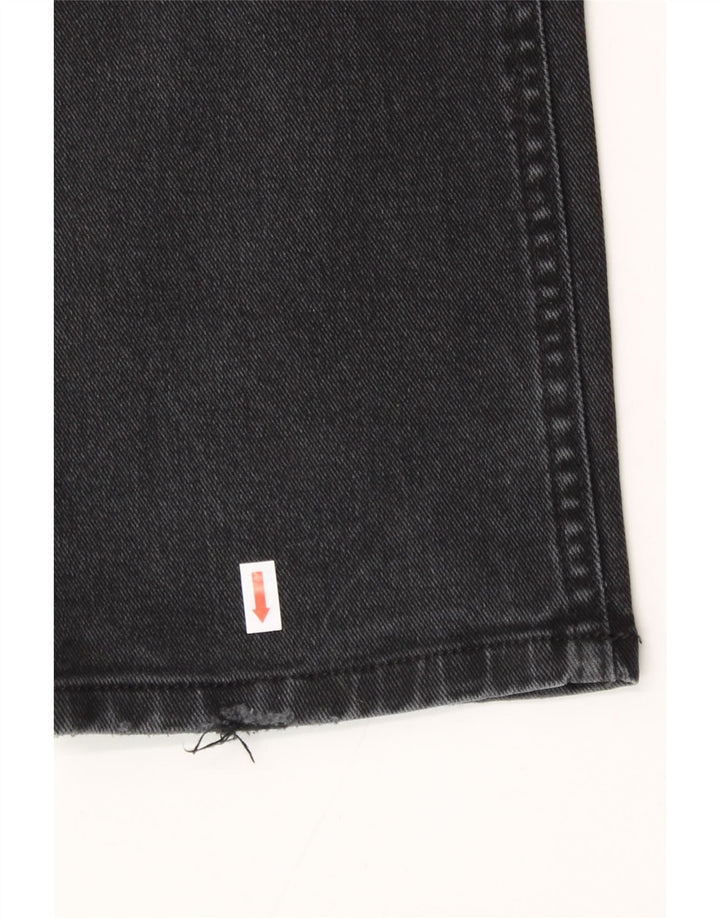 VINTAGE Womens Straight Jeans EU 40 Medium W31 L29 Black Cotton Vintage Vintage and Second-Hand Vintage from Messina Hembry 