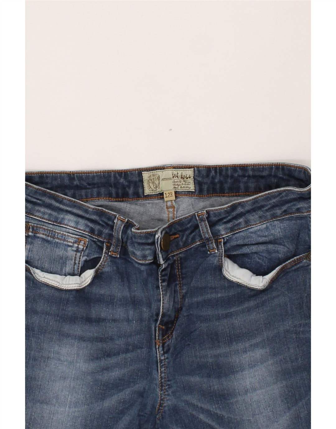 FAT FACE Womens Denim Shorts UK 12 Medium W28  Blue Vintage Fat Face and Second-Hand Fat Face from Messina Hembry 