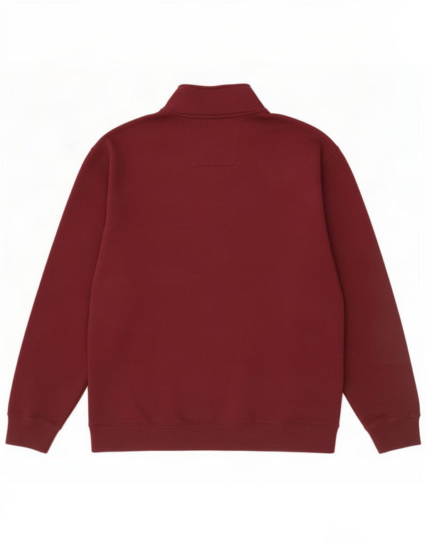 Мужской свитшот Nautica с воротником на молнии, 2XL, темно-бордовый, хлопок