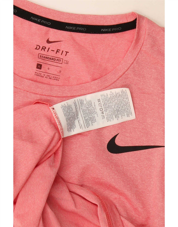 Мужская футболка Nike Dri Fit Standard, большой розовый полиэстер