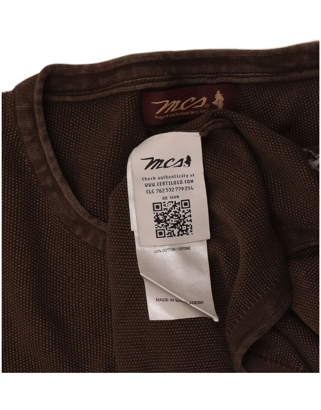 Мужской свитер Marlboro Classics с круглым вырезом 2XL, коричневый хлопок