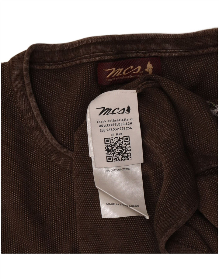 Мужской свитер Marlboro Classics с круглым вырезом 2XL, коричневый хлопок