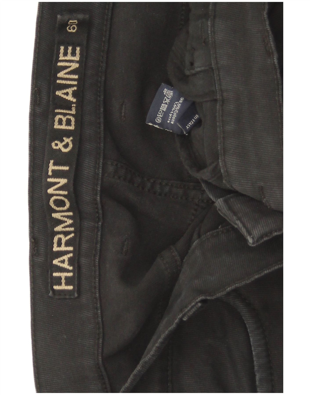 Мужские укороченные джинсы Harmont & Blaine W42 L27, черный хлопок