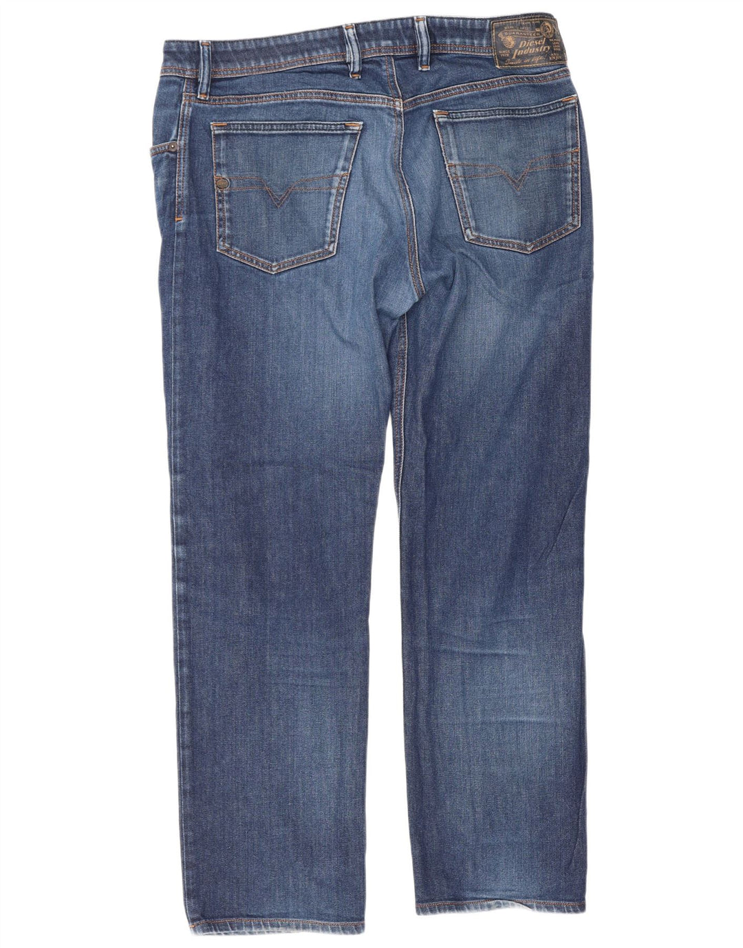 Мужские прямые джинсы Diesel Waykee Regular W34 L28, синий хлопок