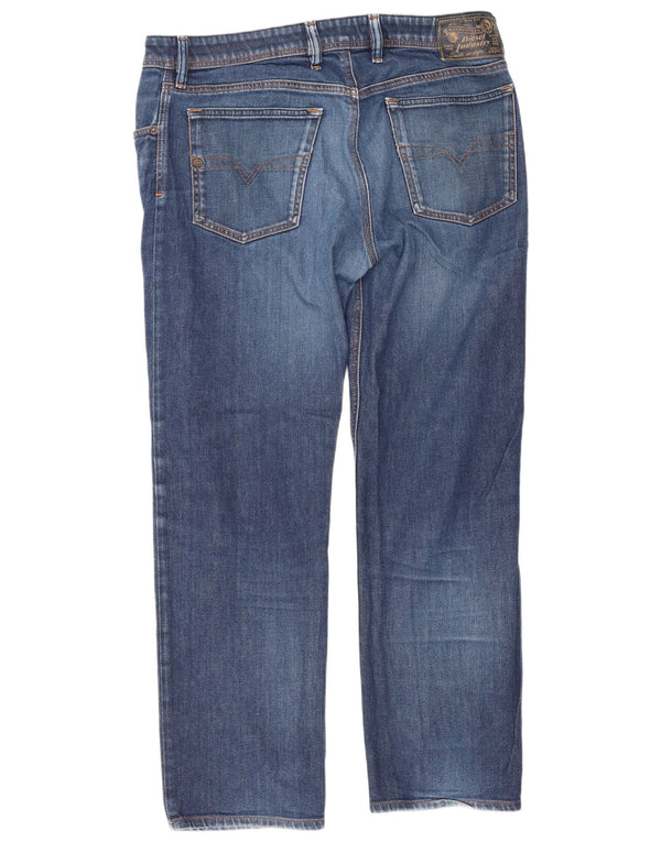 Мужские прямые джинсы Diesel Waykee Regular W34 L28, синий хлопок