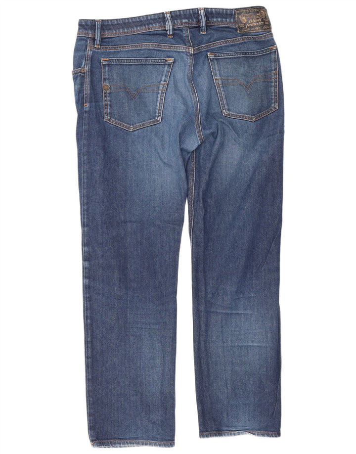 Мужские прямые джинсы Diesel Waykee Regular W34 L28, синий хлопок