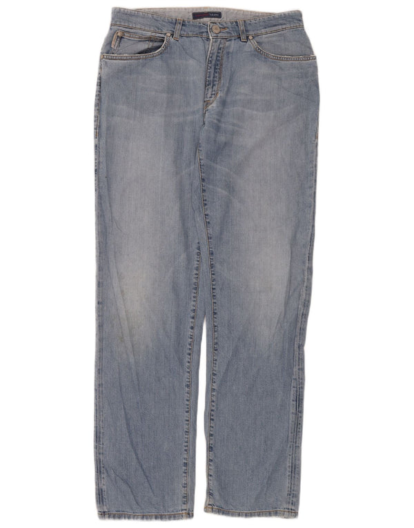 Женские прямые джинсы Trussardi W32 L34 синие, хлопок