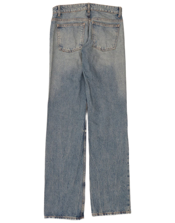 Женские прямые джинсы Zara EU 34 2XS W24 L34 синие, хлопок