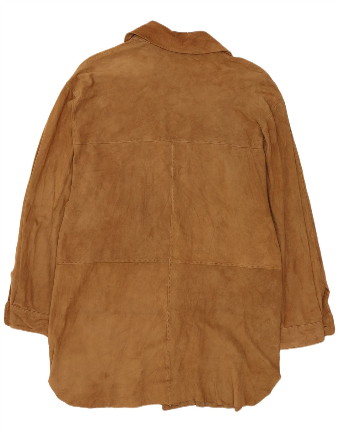 Винтажное женское замшевое пальто IT 42 Medium Beige Leather