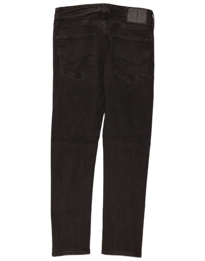 Мужские узкие джинсы Jack & Jones W32 L32, черный хлопок