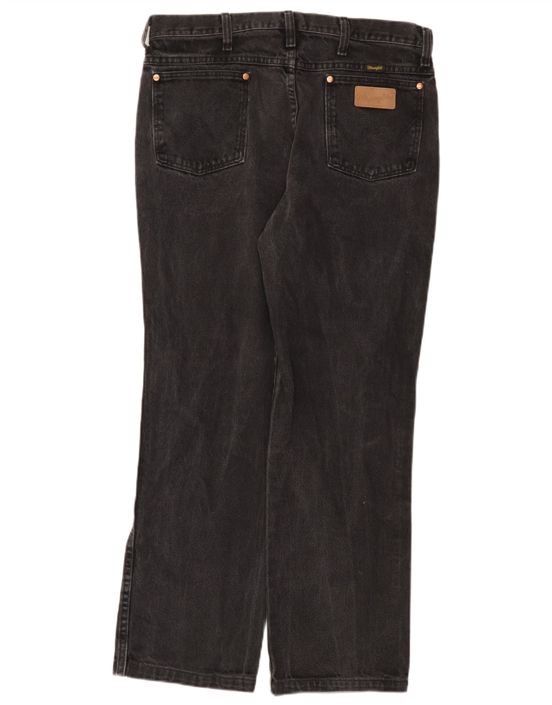 Мужские прямые джинсы Wrangler W34 L29, черный хлопок