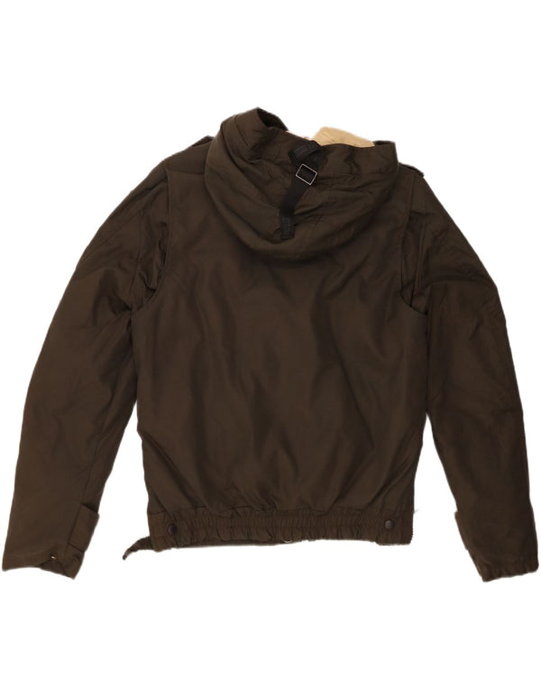 Женская утепленная куртка с капюшоном в стиле милитари Blauer UK 14, средний хаки, нейлон