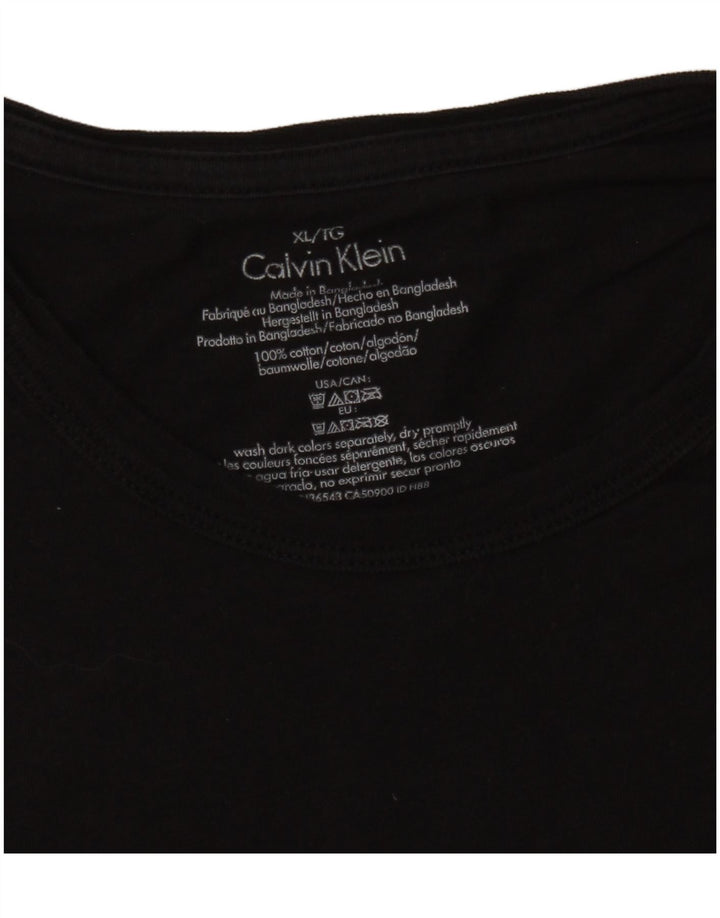 Мужская футболка CALVIN KLEIN XL, черный хлопок