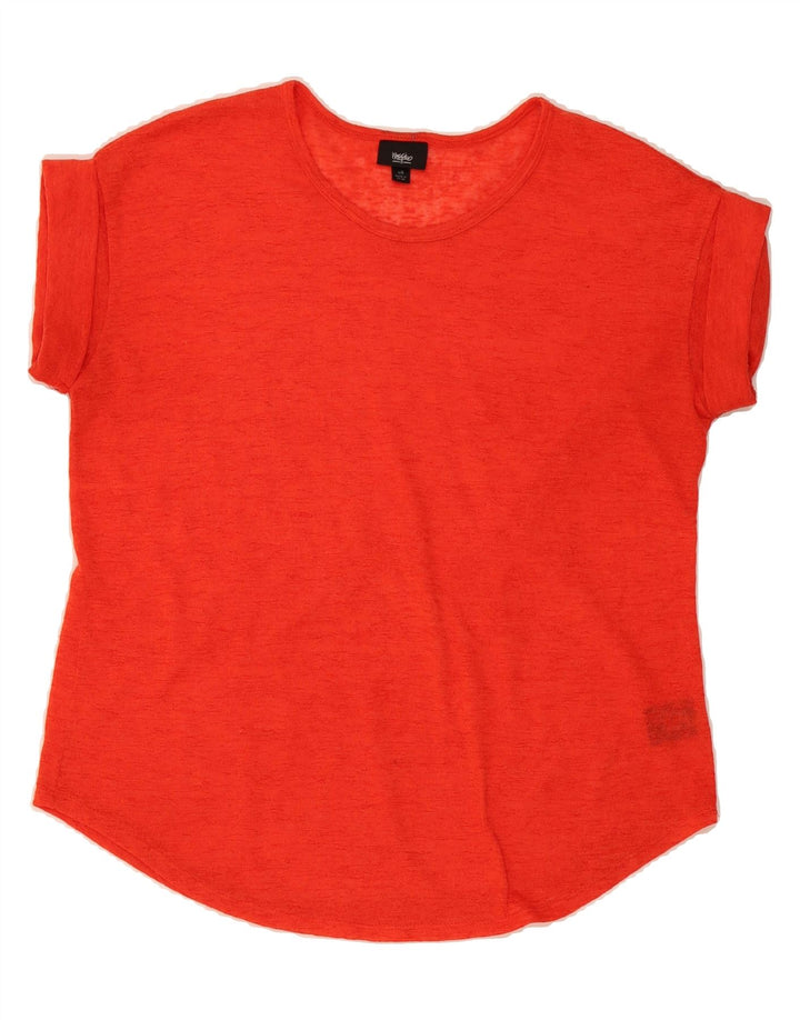 MOSSIMO Womens T-Shirt Top UK 16 Large Red Polyester Vintage Mossimo and Second-Hand Mossimo from Messina Hembry 