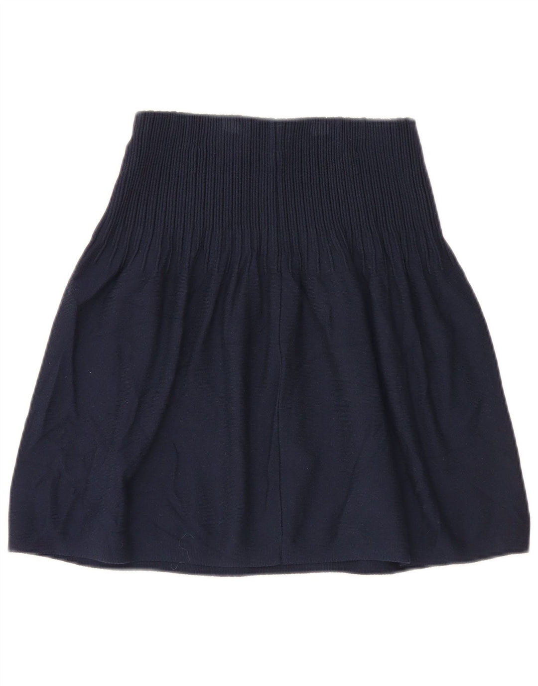 Massimo Dutti Женская трикотажная юбка-трапеция, маленькая W26 Темно-синяя вискоза