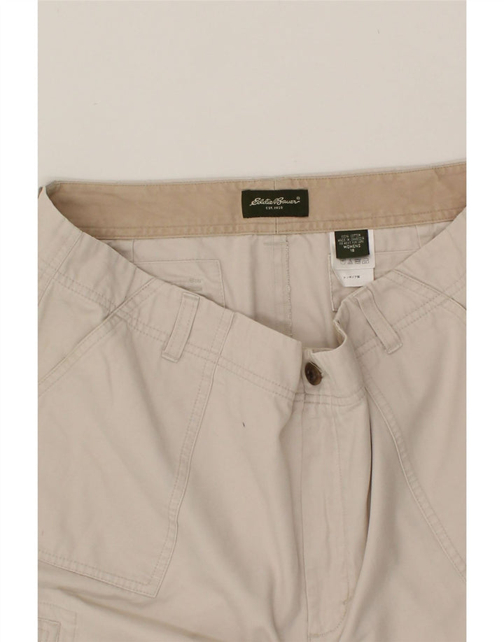 EDDIE BAUER Womens Cargo Shorts US 18 2XL W38  Beige Cotton Vintage Eddie Bauer and Second-Hand Eddie Bauer from Messina Hembry 