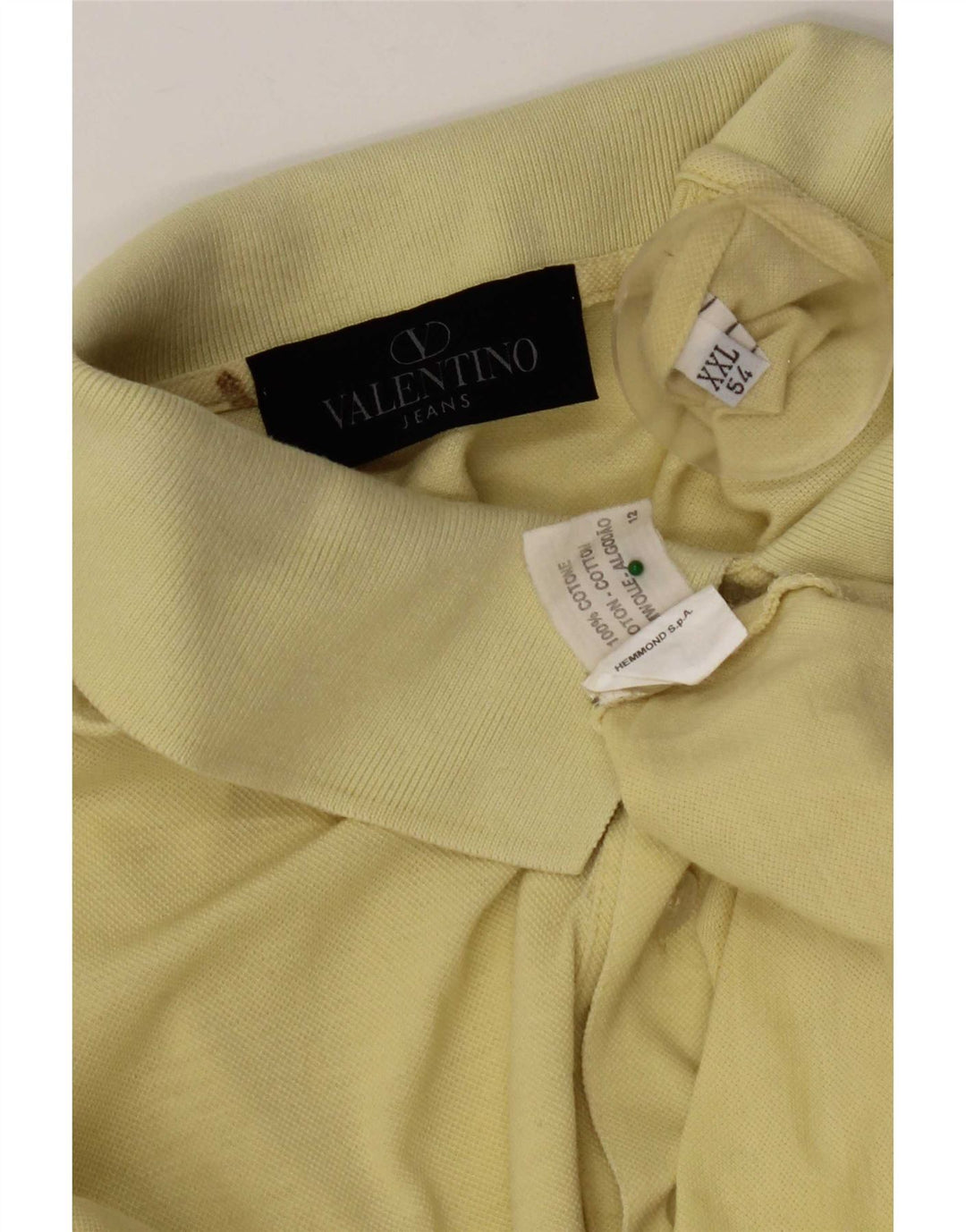 Мужская рубашка-поло Valentino IT 54 2XL Желтый