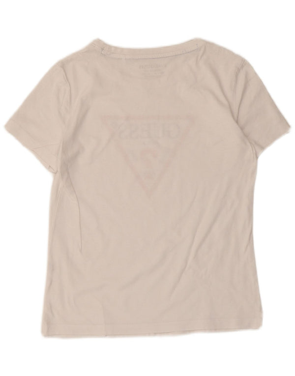 Guess Женская футболка с рисунком Top UK 6 XS Белый хлопок