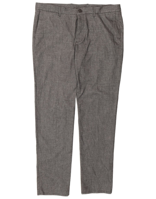 Мужские узкие брюки-чинос Massimo Dutti EU 48 XL W38 L32, серый хлопок