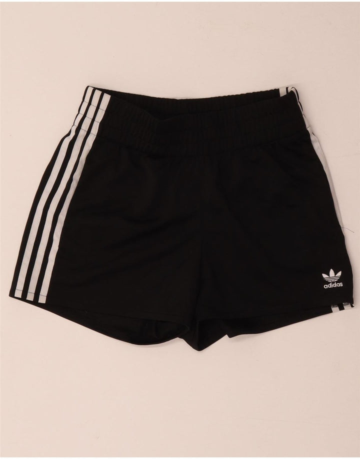 Женские спортивные шорты Adidas UK 8, маленькие черные из полиэстера