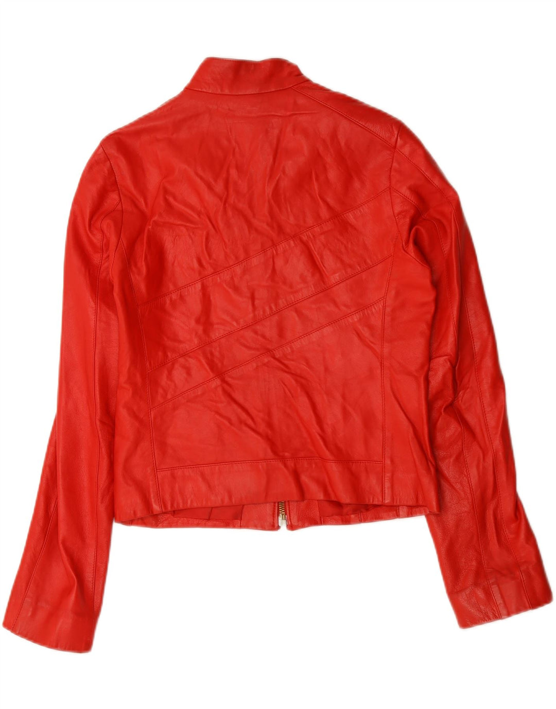 Винтажная женская кожаная куртка-гонщик IT 44 Medium Red Leather
