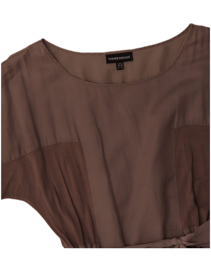 Женское платье макси с крыльями летучей мыши, Великобритания, 12, средний серый цвет, хлопок с цветными блоками