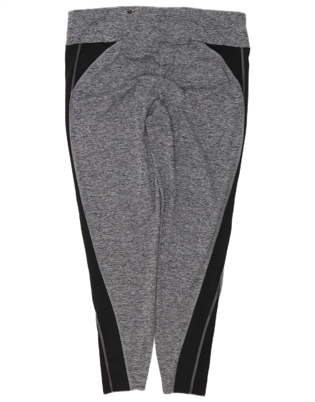 Женские леггинсы MARKS & SPENCER UK 18 XL, серые, полиэстер с цветными блоками