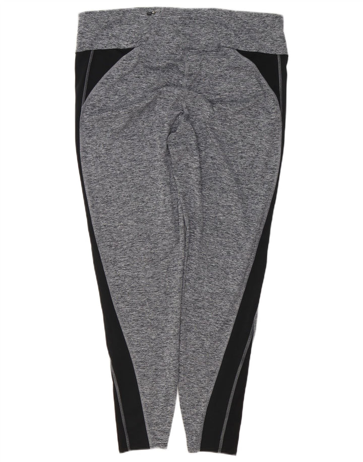 Женские леггинсы MARKS & SPENCER UK 18 XL, серые, полиэстер с цветными блоками