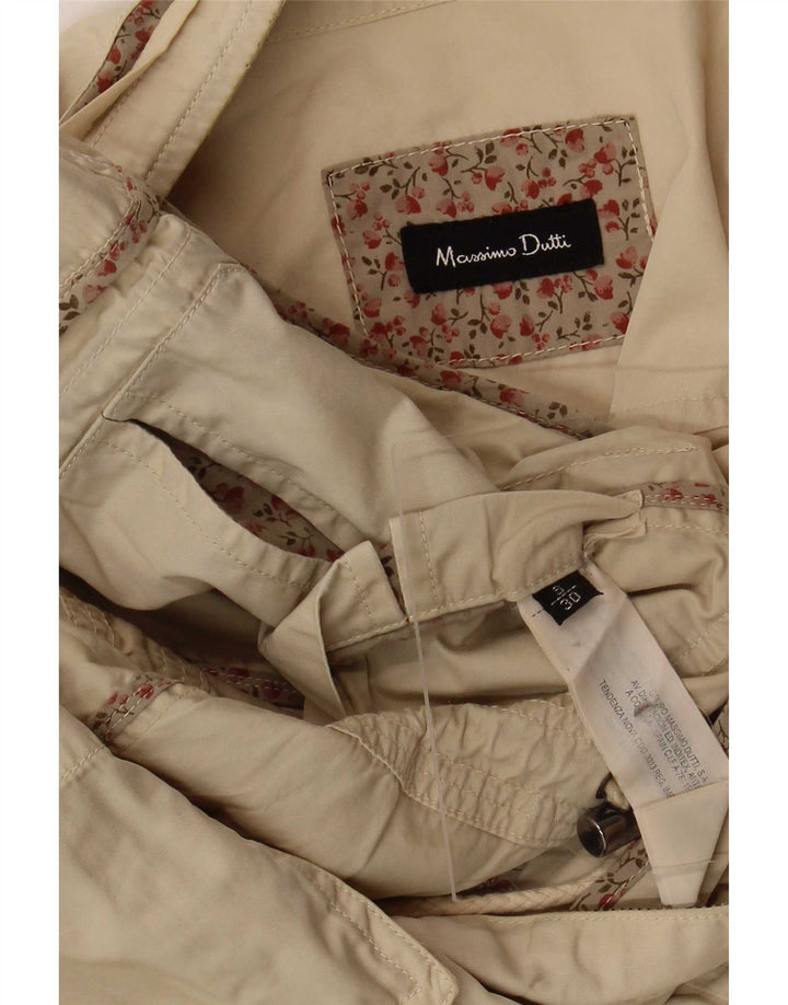 Женская куртка Massimo Dutti UK 10, маленькая, бежевый, хлопок