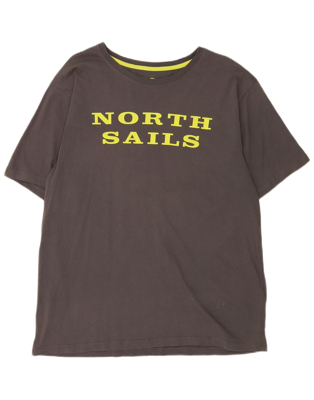NORTH SAILS Мужская футболка с рисунком Топ XL Серый хлопок