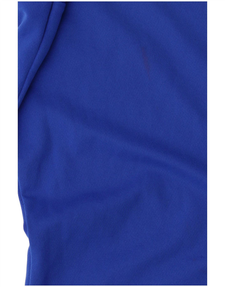 Мужская футболка Adidas Climalite Top XL Синяя с цветными блоками из полиэстера