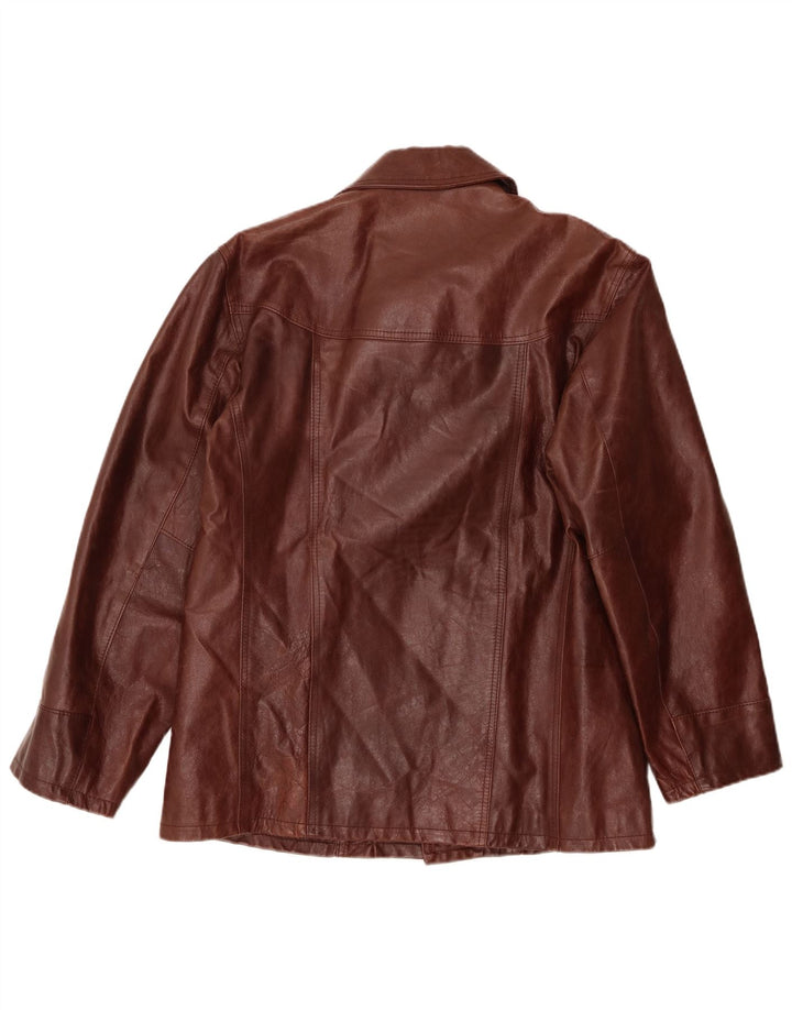 Мужская кожаная куртка Spectra UK 42 XL Коричневая