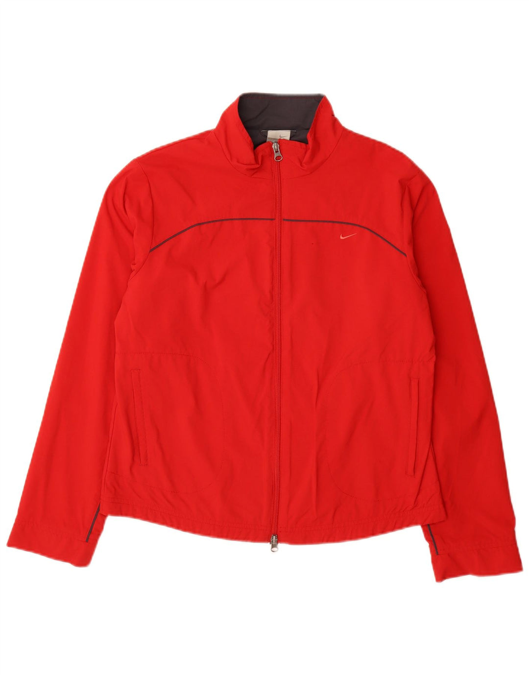 Женский спортивный костюм NIKE, верхняя куртка UK 10/12, средний красный нейлон