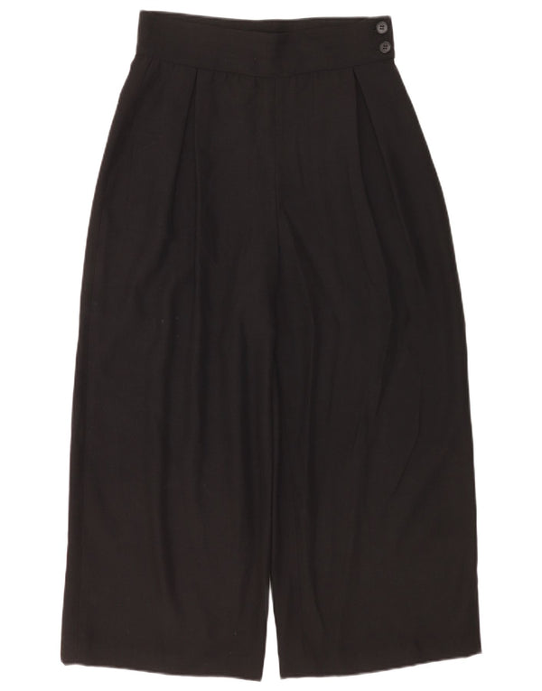 Titolo Женские широкие укороченные брюки W28 L24, черный полиэстер