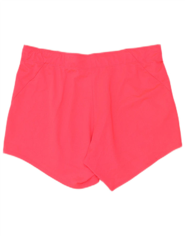 Женские спортивные шорты Nike Dri Fit UK 14, полиэстер среднего розового цвета