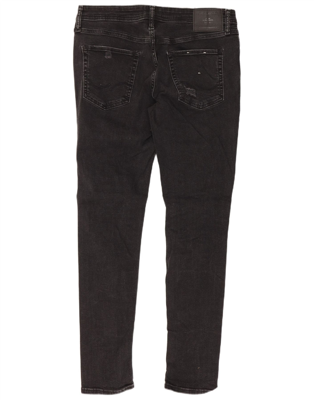 Мужские потертые узкие джинсы Jack & Jones W34 L32, черный хлопок