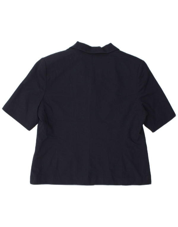 Женский пиджак с коротким рукавом Marks & Spencer UK 18 XL Темно-синий