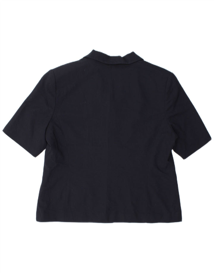 Женский пиджак с коротким рукавом Marks & Spencer UK 18 XL Темно-синий
