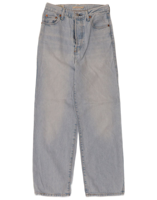 Женские прямые джинсы Levi's с завышенной талией W26 L27, синий хлопок