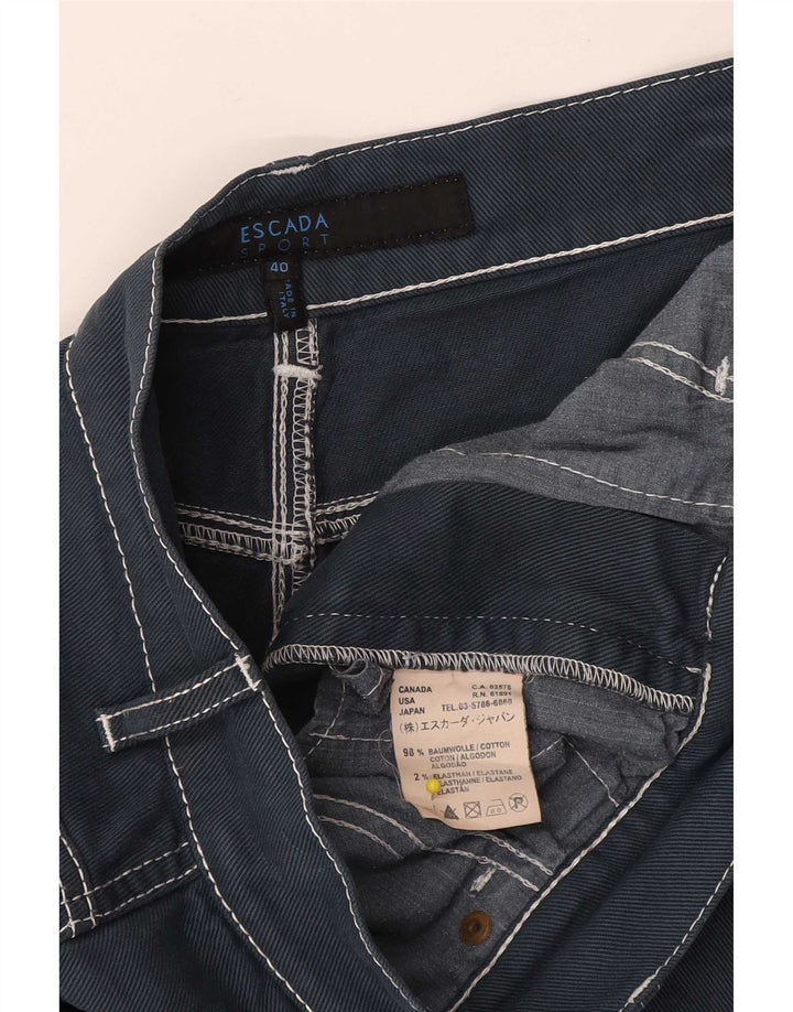 Женская джинсовая юбка-трапеция Escada IT 40 Small W32 Темно-синяя, хлопок