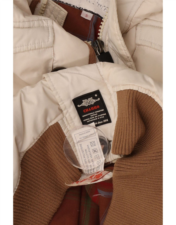 Мужская утепленная куртка с капюшоном Charro UK 36, маленький белый полиэстер