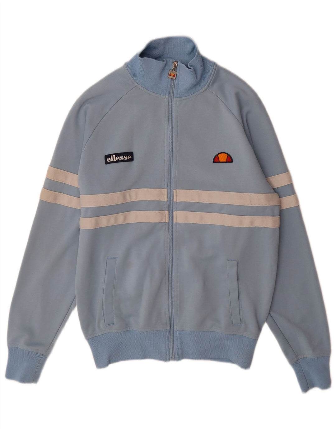 Мужской спортивный костюм Ellesse, верхняя куртка, хлопковая синяя полоска среднего размера