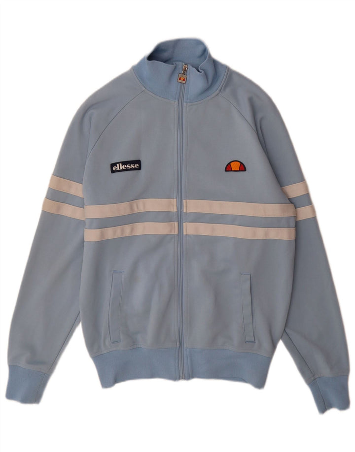 Мужской спортивный костюм Ellesse, верхняя куртка, хлопковая синяя полоска среднего размера