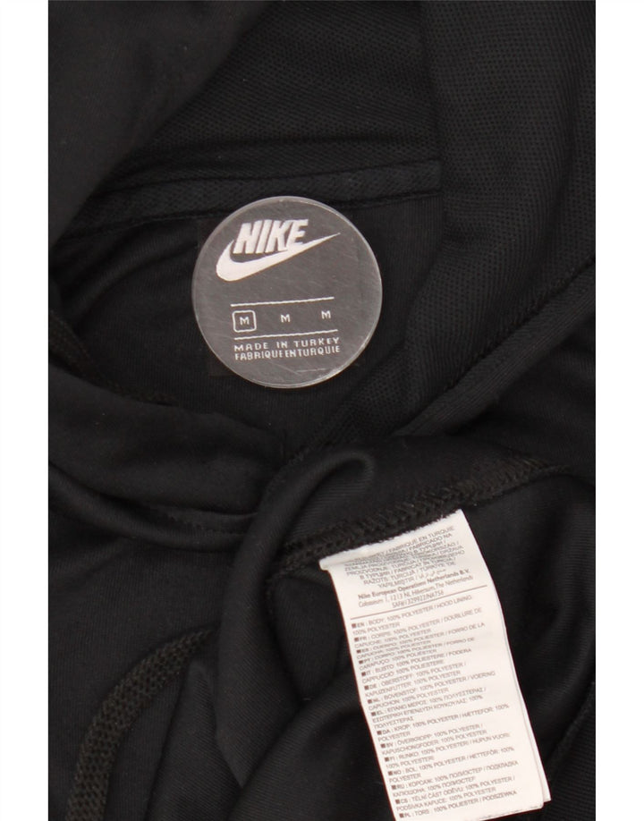 Мужской джемпер с капюшоном с рисунком Nike, средний черный, полиэстер
