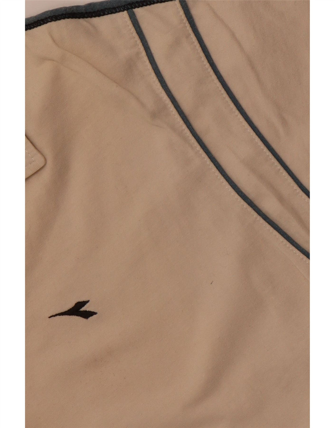 Мужская рубашка-поло DIADORA, большая бежевая, хлопок с цветными блоками