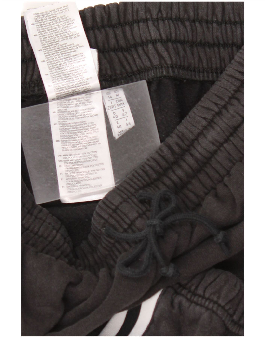 Женские спортивные брюки ADIDAS Joggers UK 14, средний черный, хлопок